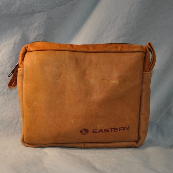 vintage eastern airlines travel leather dopp kit all original UNUSED (O108) - Picture 11 of 12